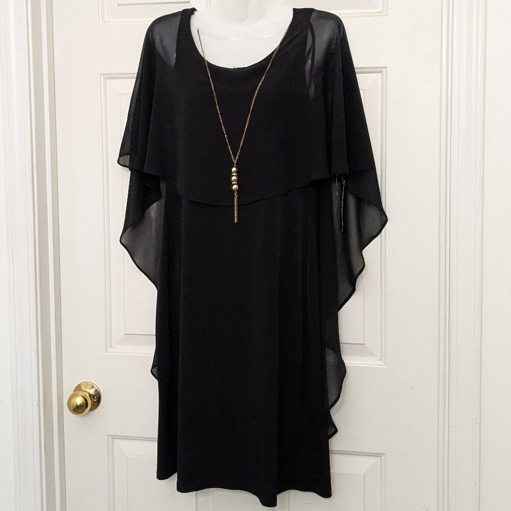 Glamour Nights Women’s Black  Dress Size 6 Gown Formal Wedding Beaded NWT